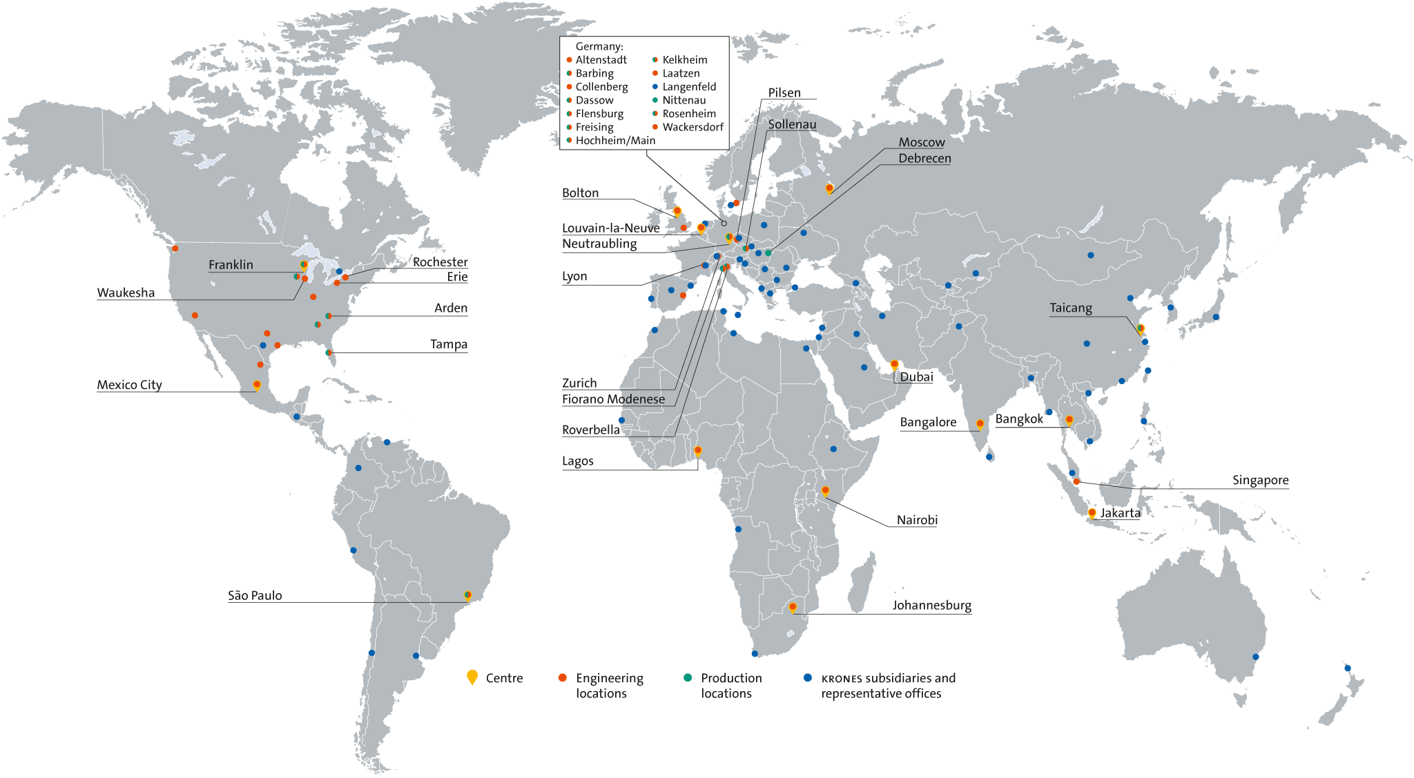 Krones Global Footprint