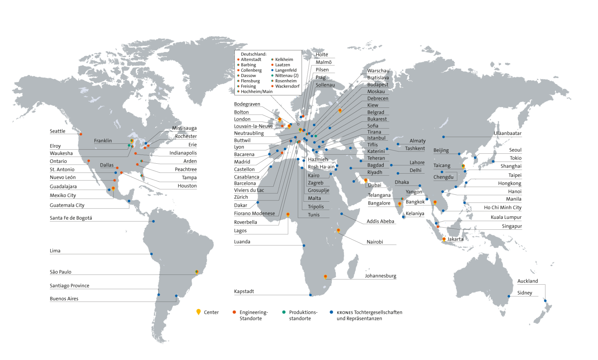 Krones Global Footprint