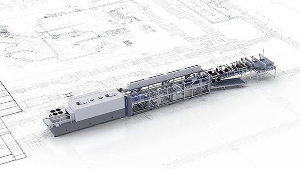 Verpackungsmaschine für Einwegbehälter Variopac Pro