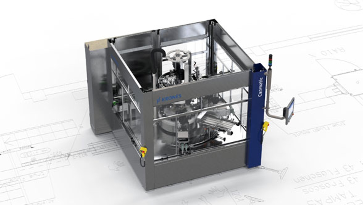 Krones Canmatic for wrap-around labelling