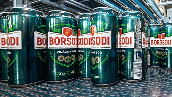 New can filling line for Borsodi Brewery
